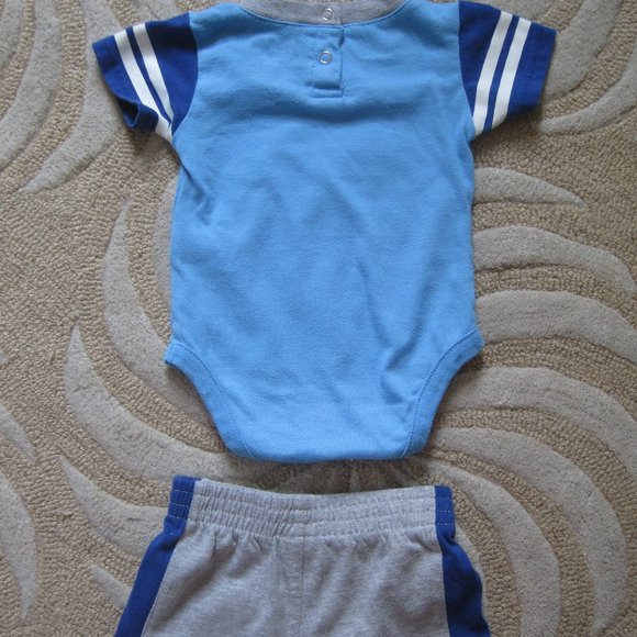 Kansas City Royals Onesie and Shorts Baby Blue Grey 0-3M - Picture 2 of 6